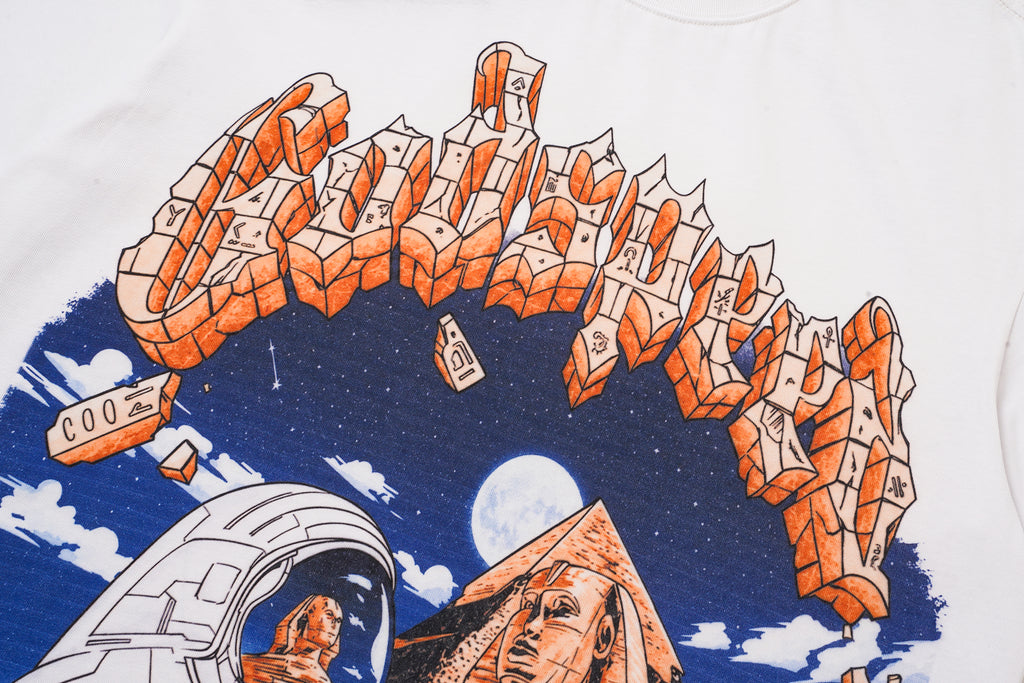 Godspeed Mountain Graphic White T‑Shirt