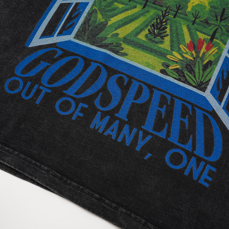 Godspeed Landscape Helicopter Graphic T‑Shirt
