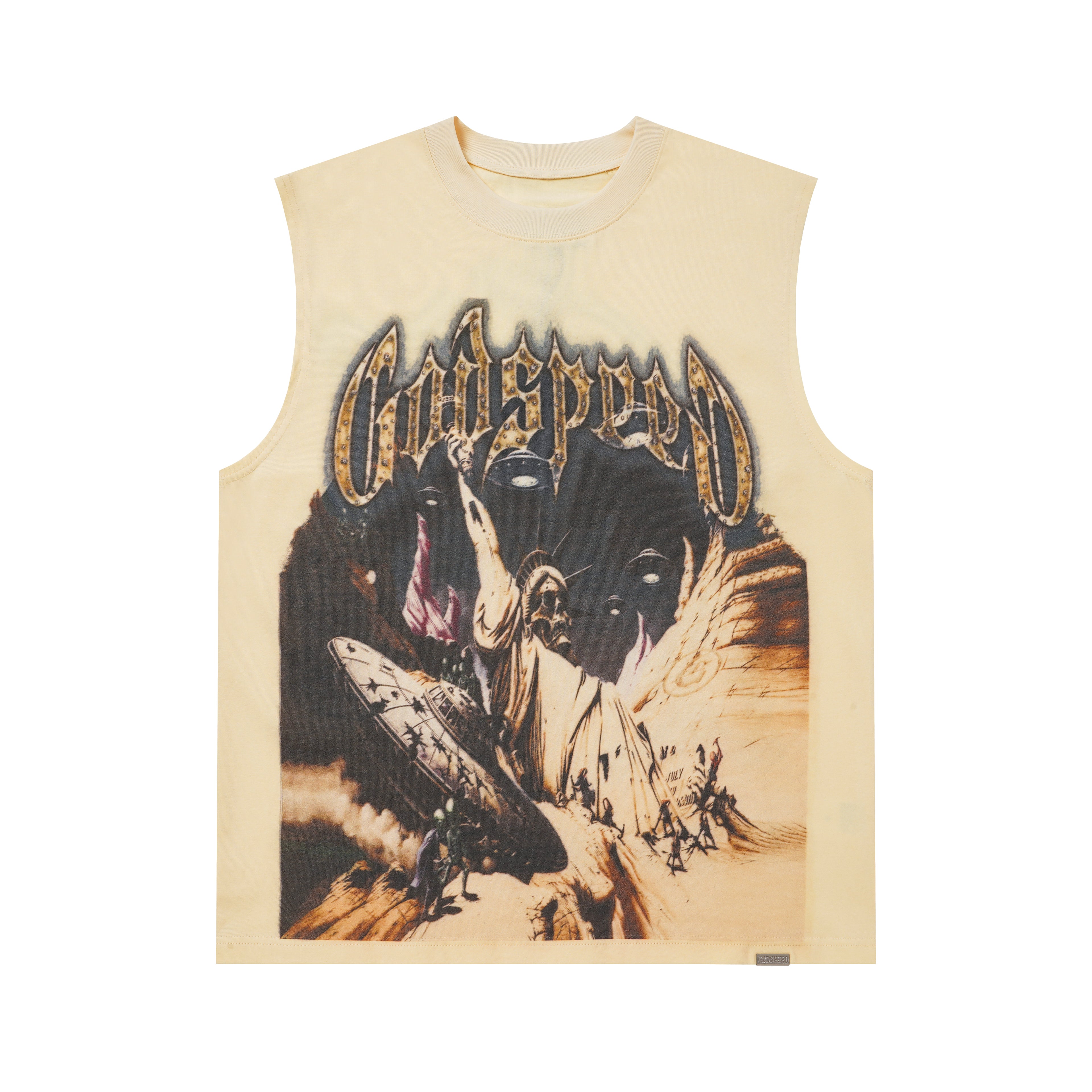Godspeed Eagle Graphic Cream Tank Top
