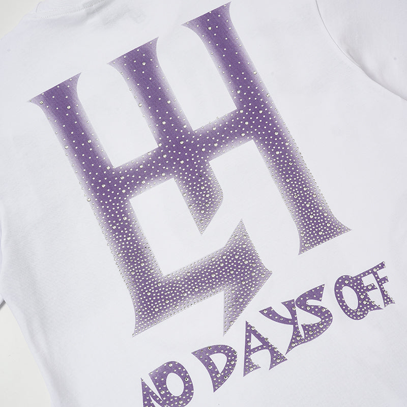 Life Hustlers Astronaut Space‑Print White T‑Shirt
