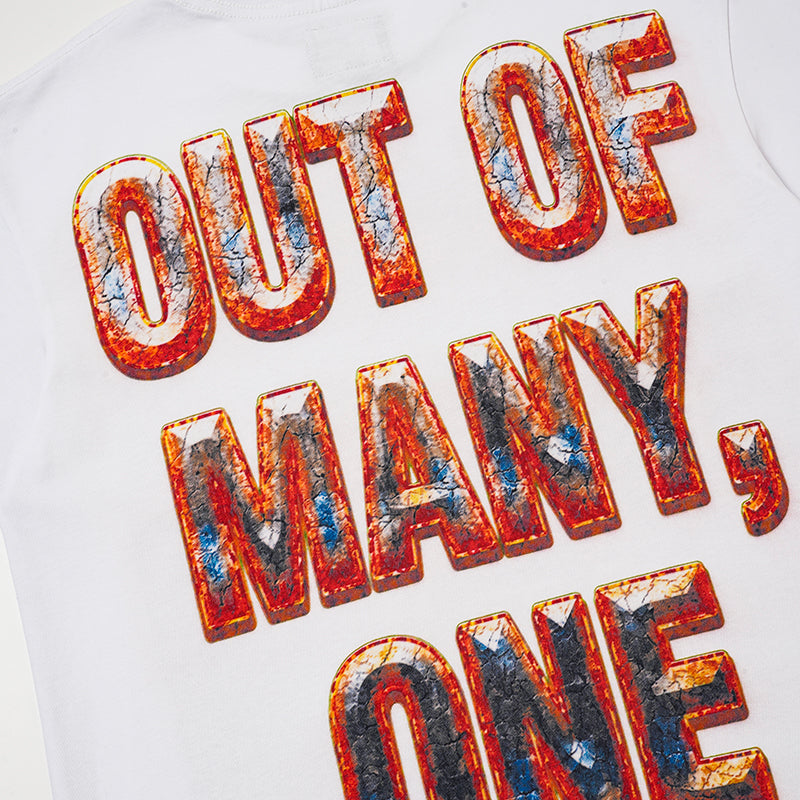 Godspeed Out Of Many One Flame Graphic T‑Shirt