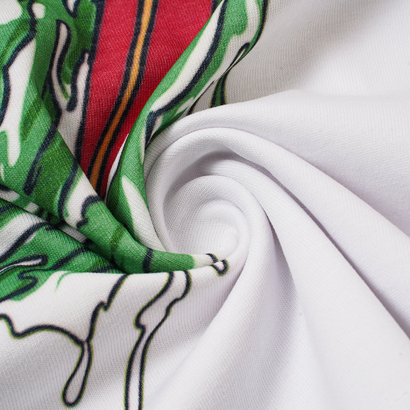 Godspeed Green Snake Skull Graphic T‑Shirt