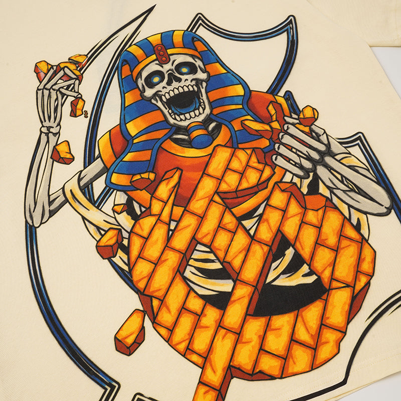 Godspeed Egyptian Skull Graphic T‑Shirt
