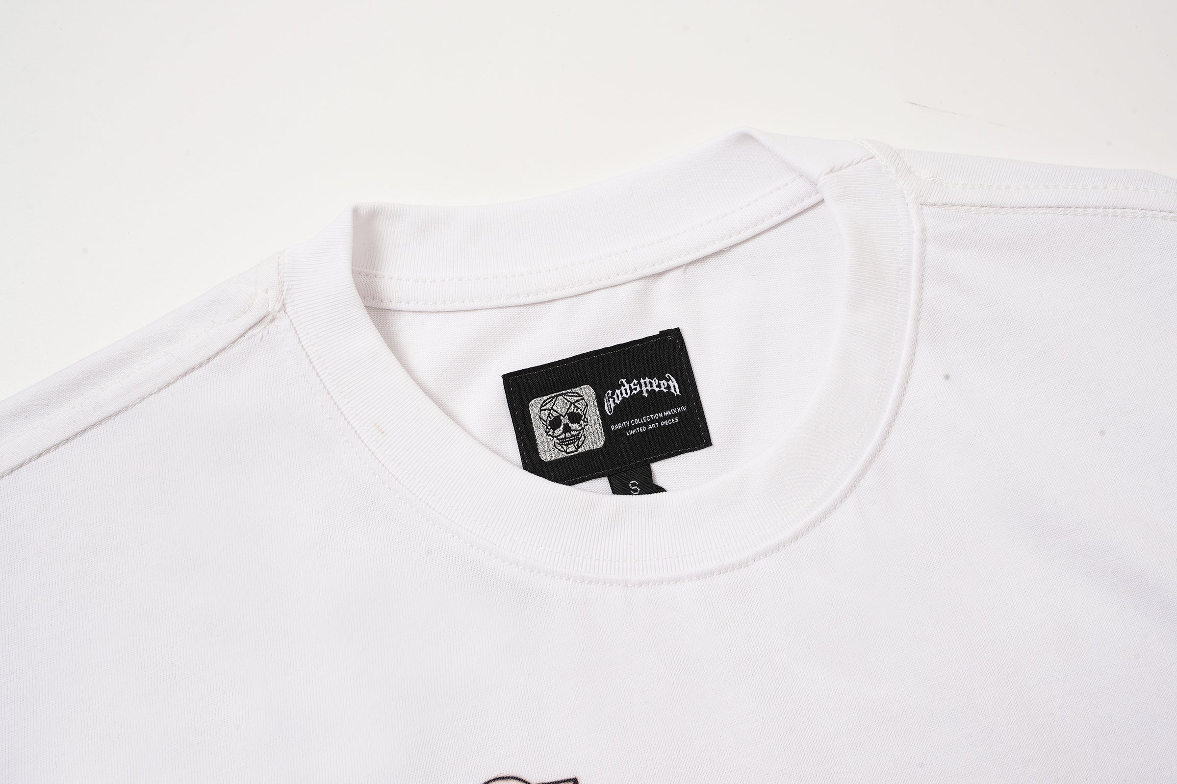 Godspeed Mountain Graphic White T‑Shirt