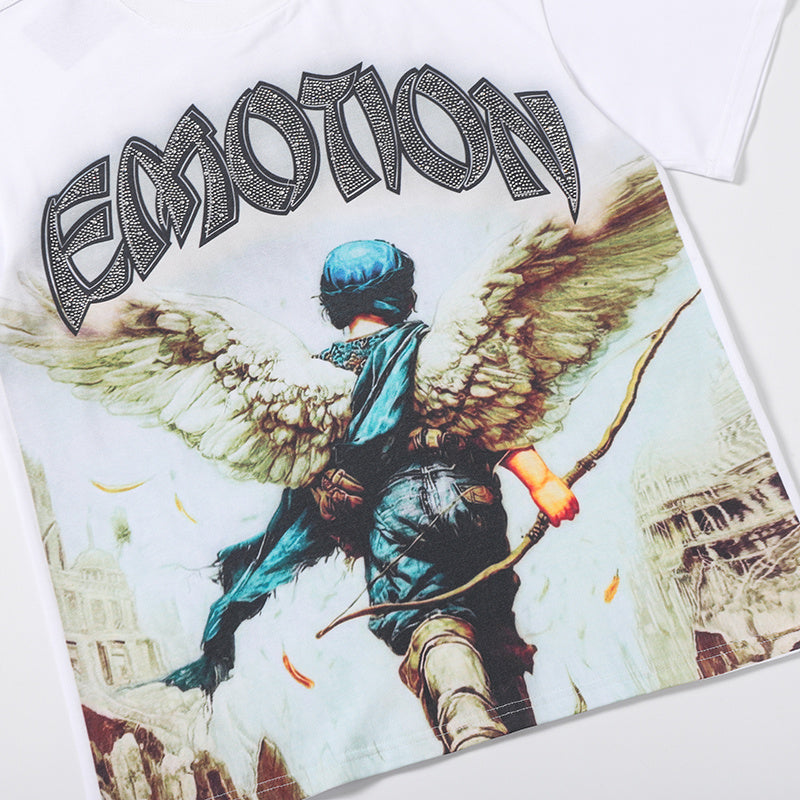 MIXED EMOTION Angel Archer Graphic 2‑Color T‑Shirt
