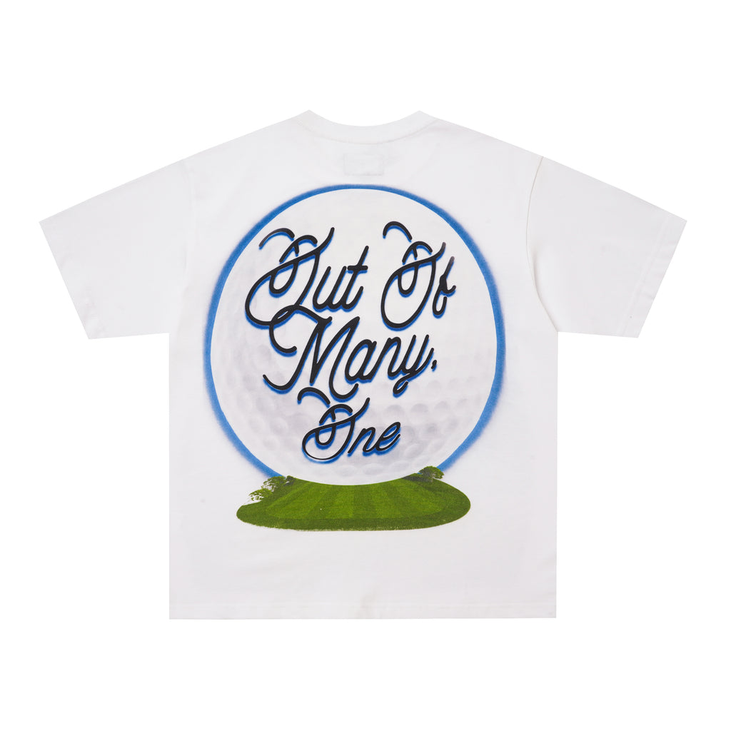 Godspeed Golf Skull White Graphic T‑Shirt