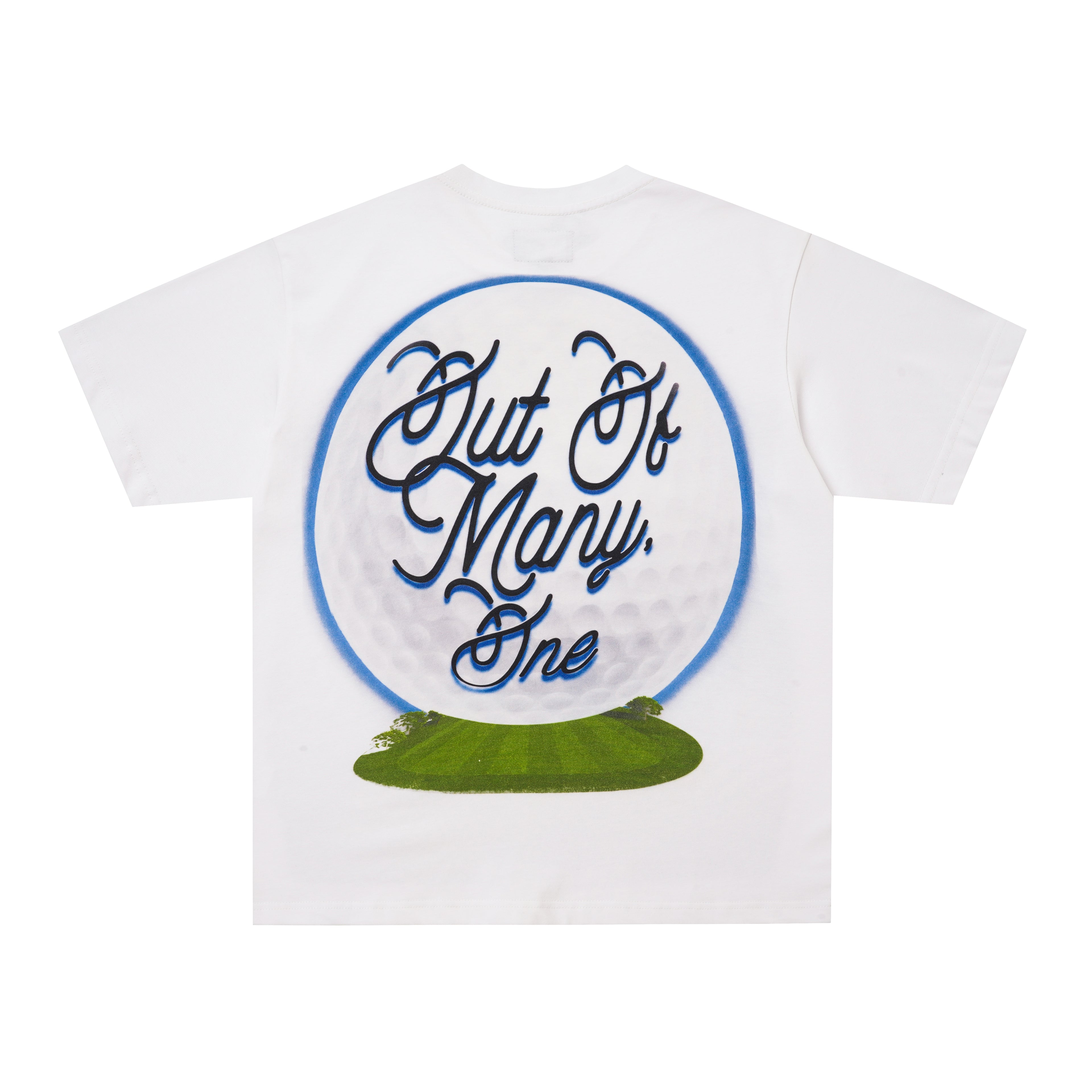 Godspeed Golf Skull White Graphic T‑Shirt