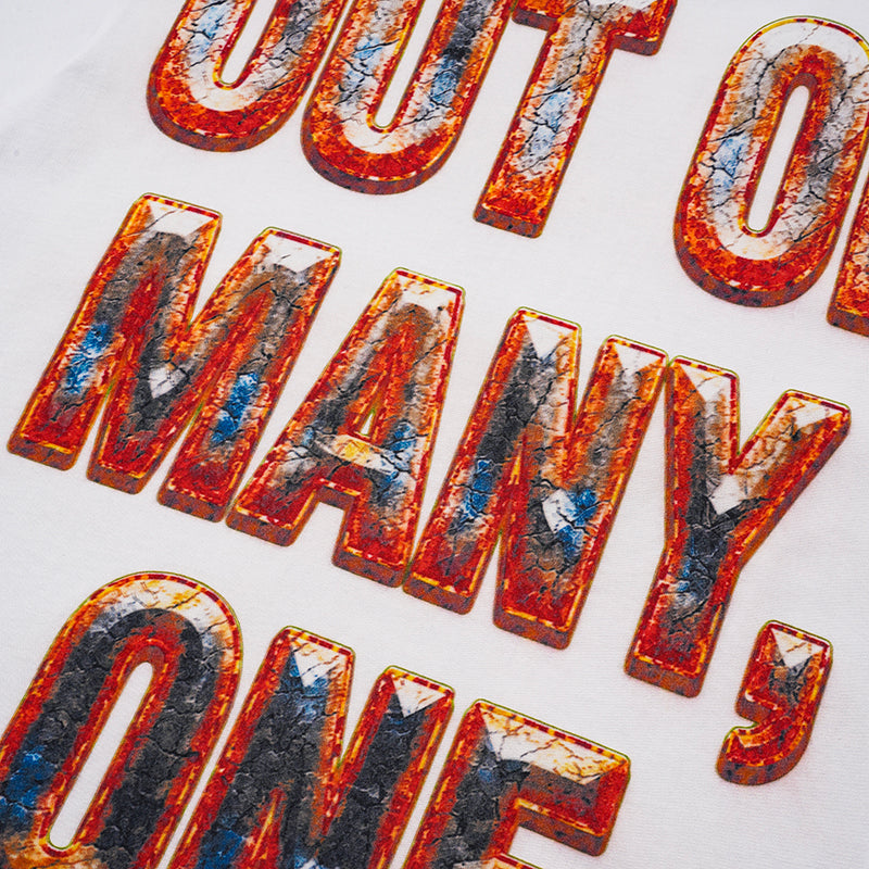 Godspeed Out Of Many One Flame Graphic T‑Shirt