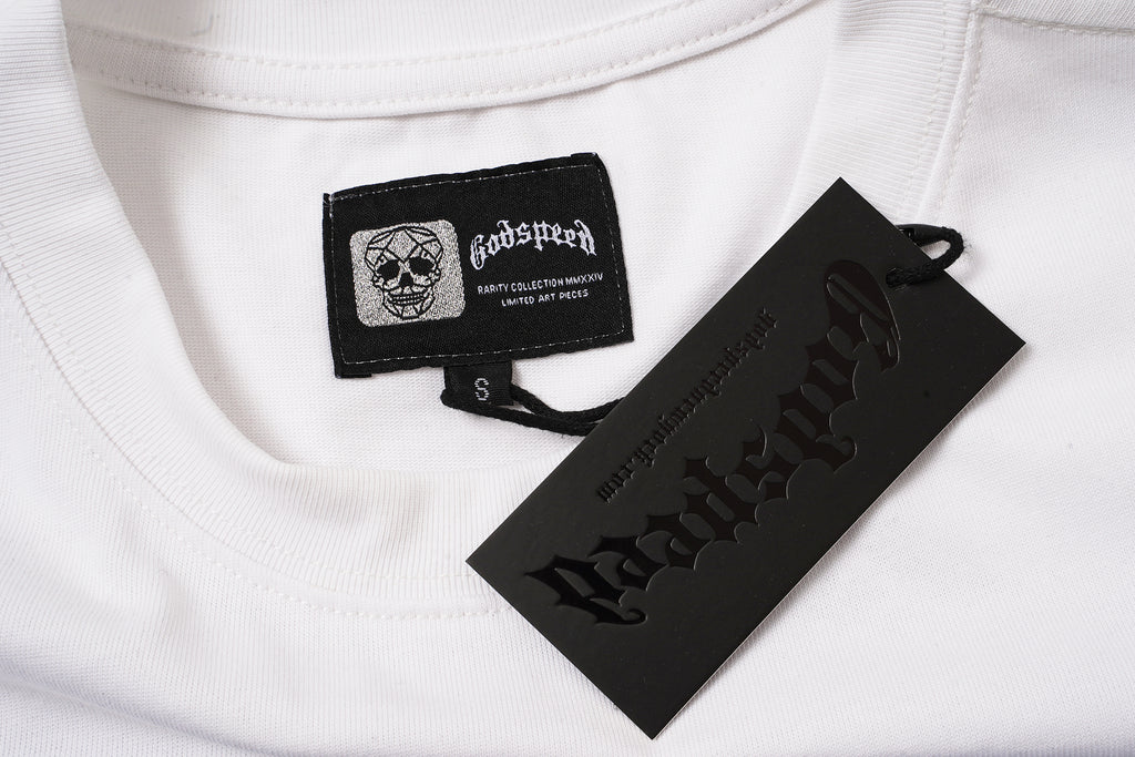 Godspeed Blue Graphic White T‑Shirt