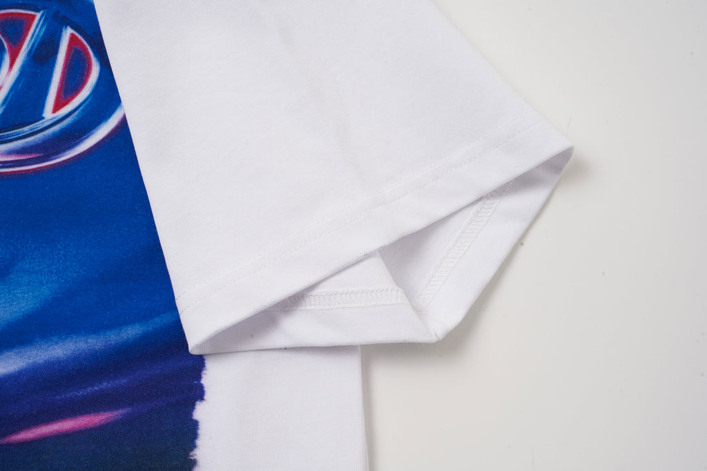 Godspeed White Retro Sky‑Landscape Graphic T‑Shirt