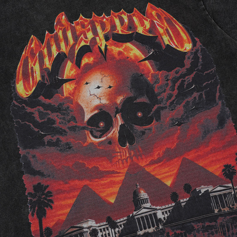 Godspeed Flame Skull Graphic T‑Shirt