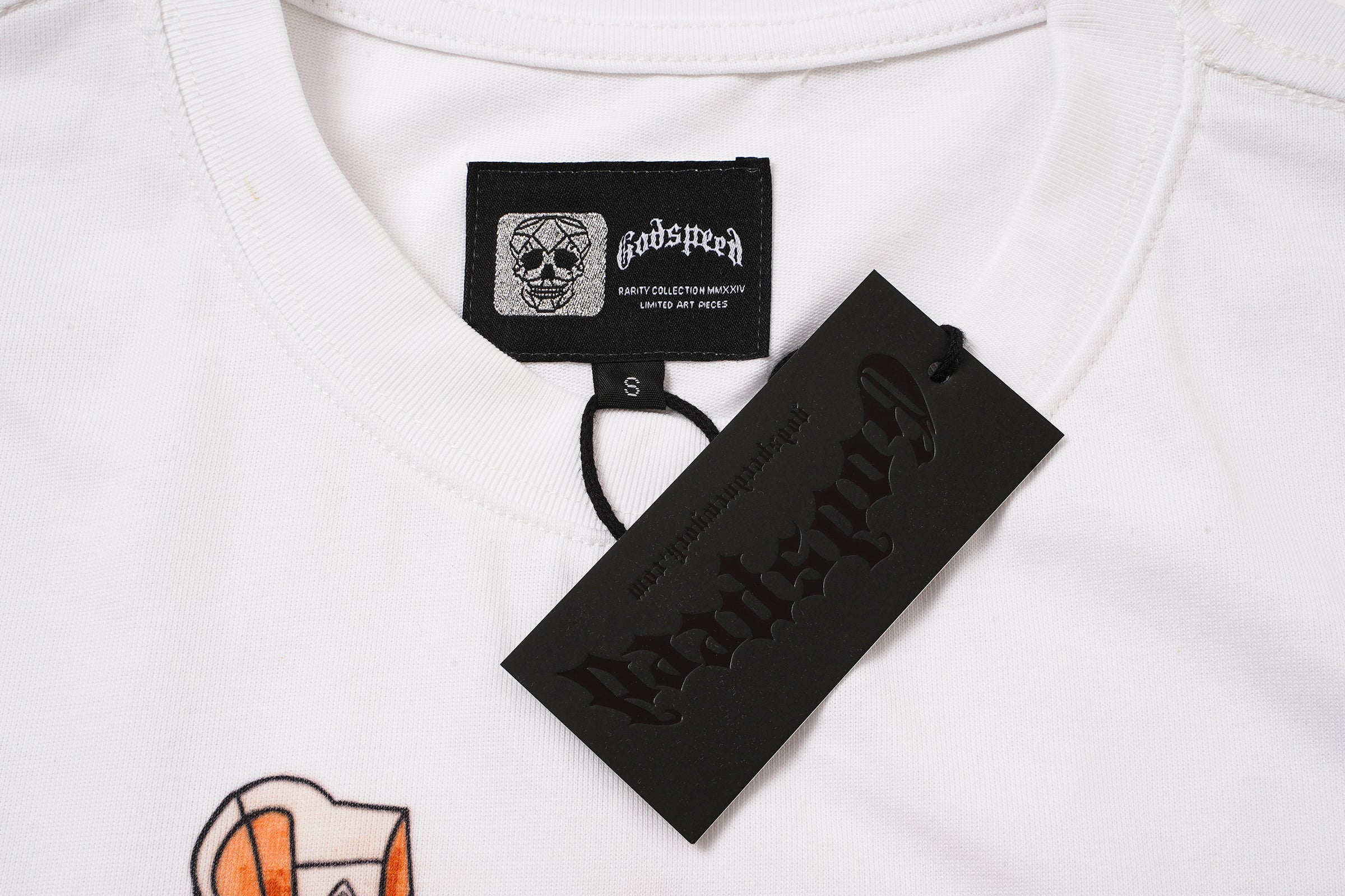 Godspeed Mountain Graphic White T‑Shirt