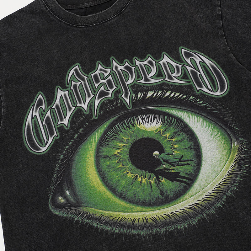 Godspeed Green‑Eye Graphic T‑Shirt