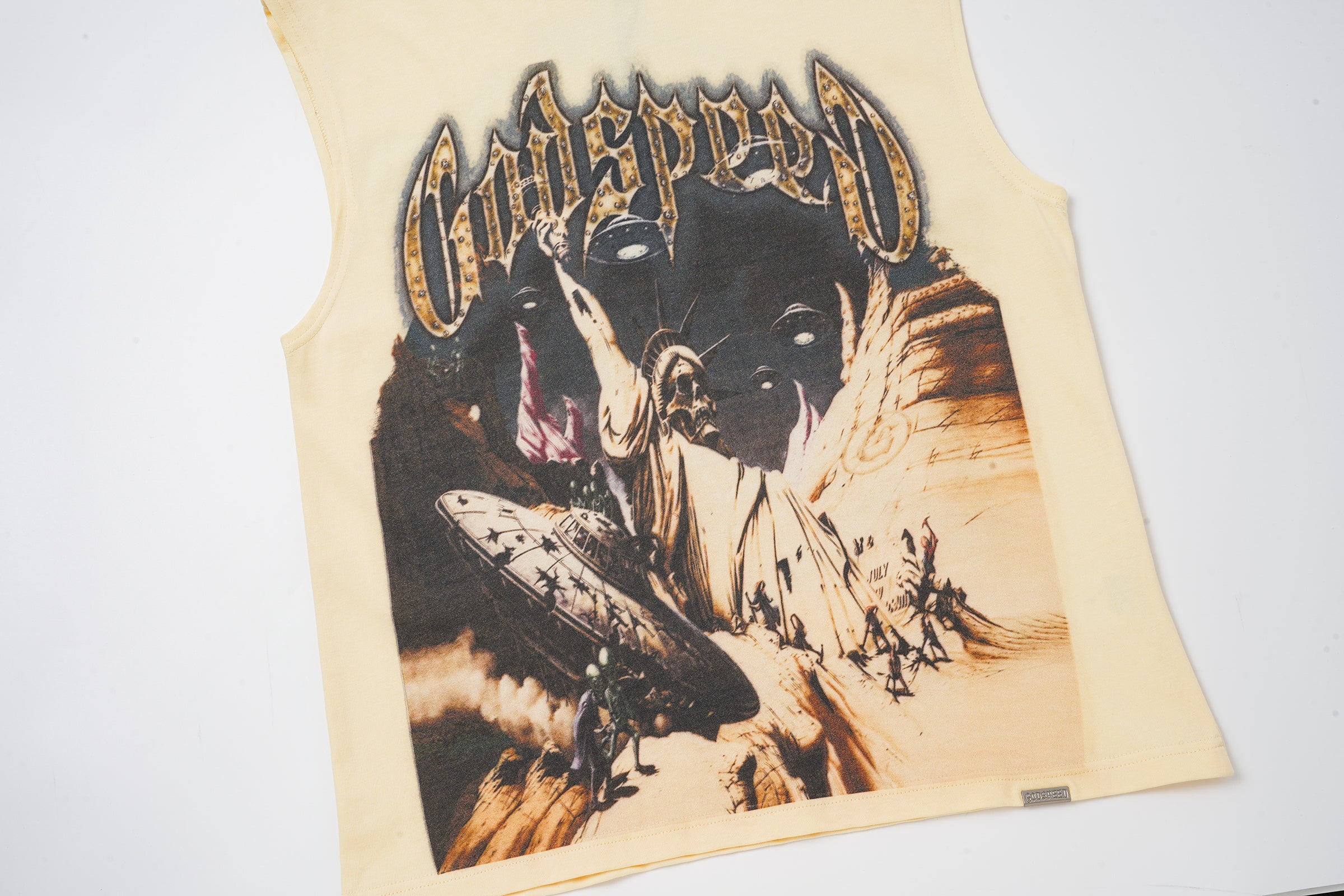 Godspeed Eagle Graphic Cream Tank Top