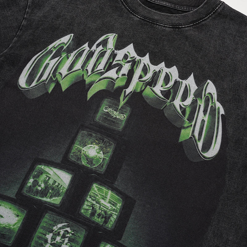 Godspeed Green Logo Graphic T‑Shirt