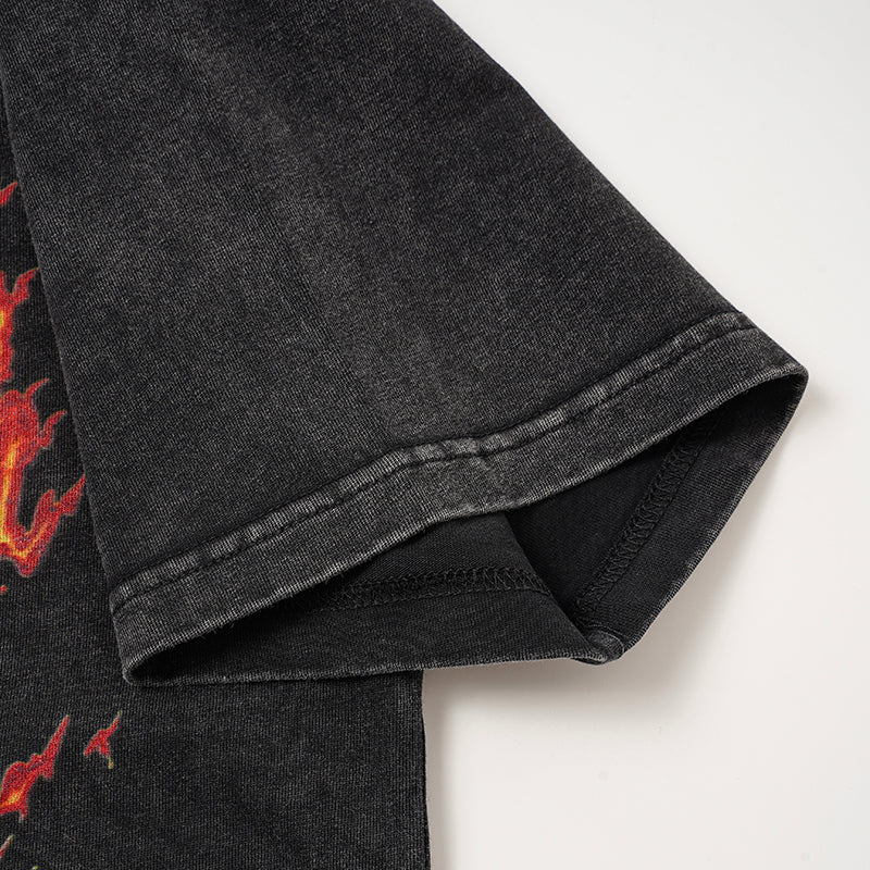 Godspeed Hollywood Flame Print T‑Shirt