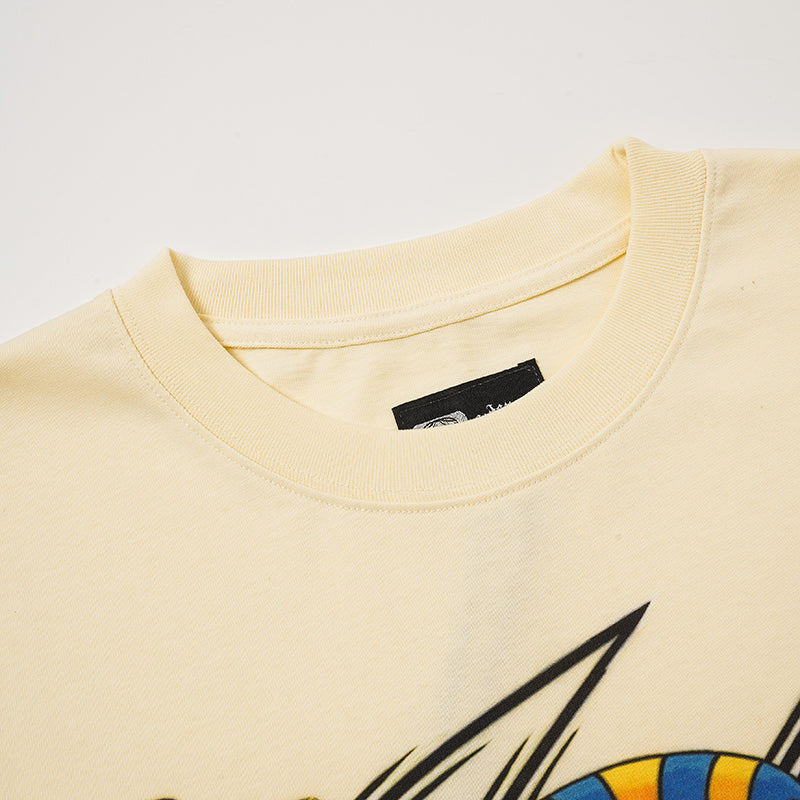 Godspeed Egyptian Skull Graphic T‑Shirt