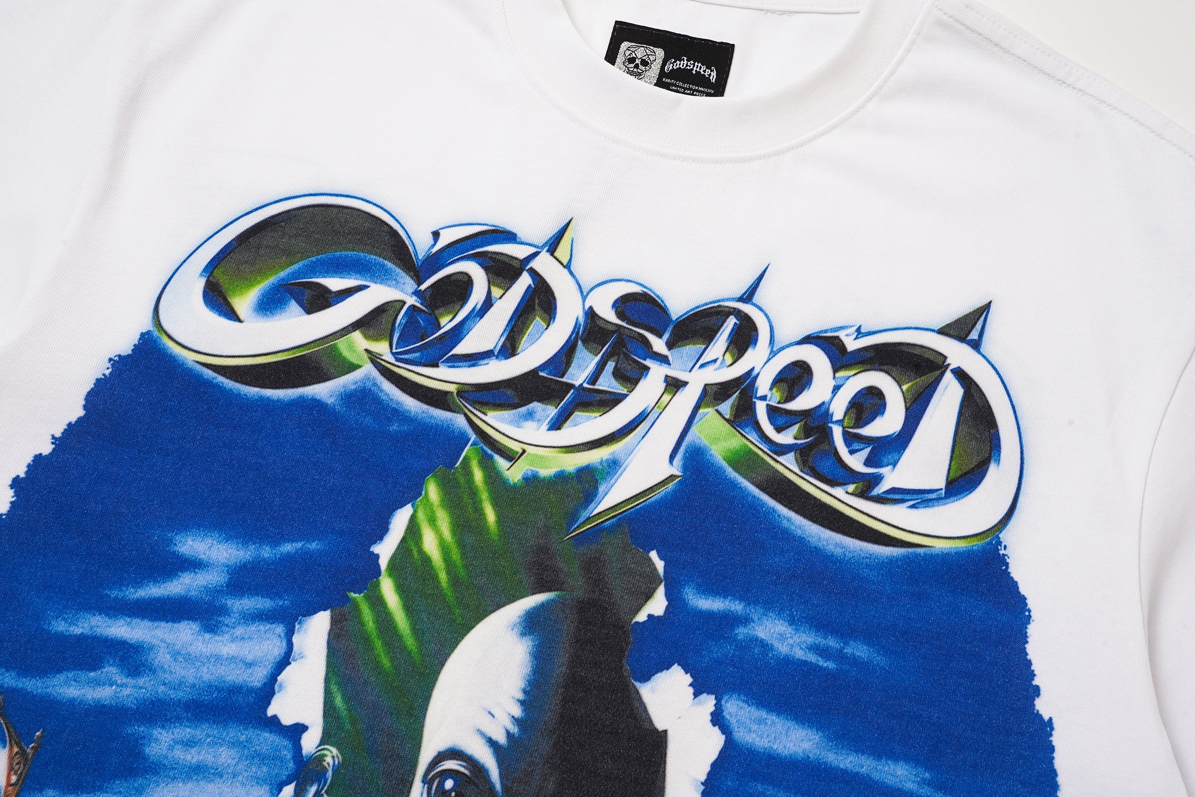 Godspeed Out Of Many One White Graphic T‑Shirt