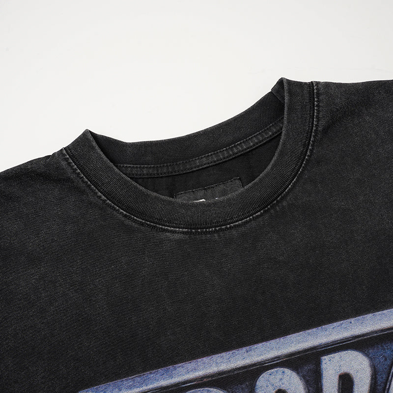 Godspeed Metal Skull Graphic T‑Shirt