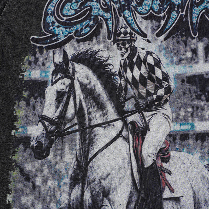 Godspeed Horse Graphic Vintage T‑Shirt