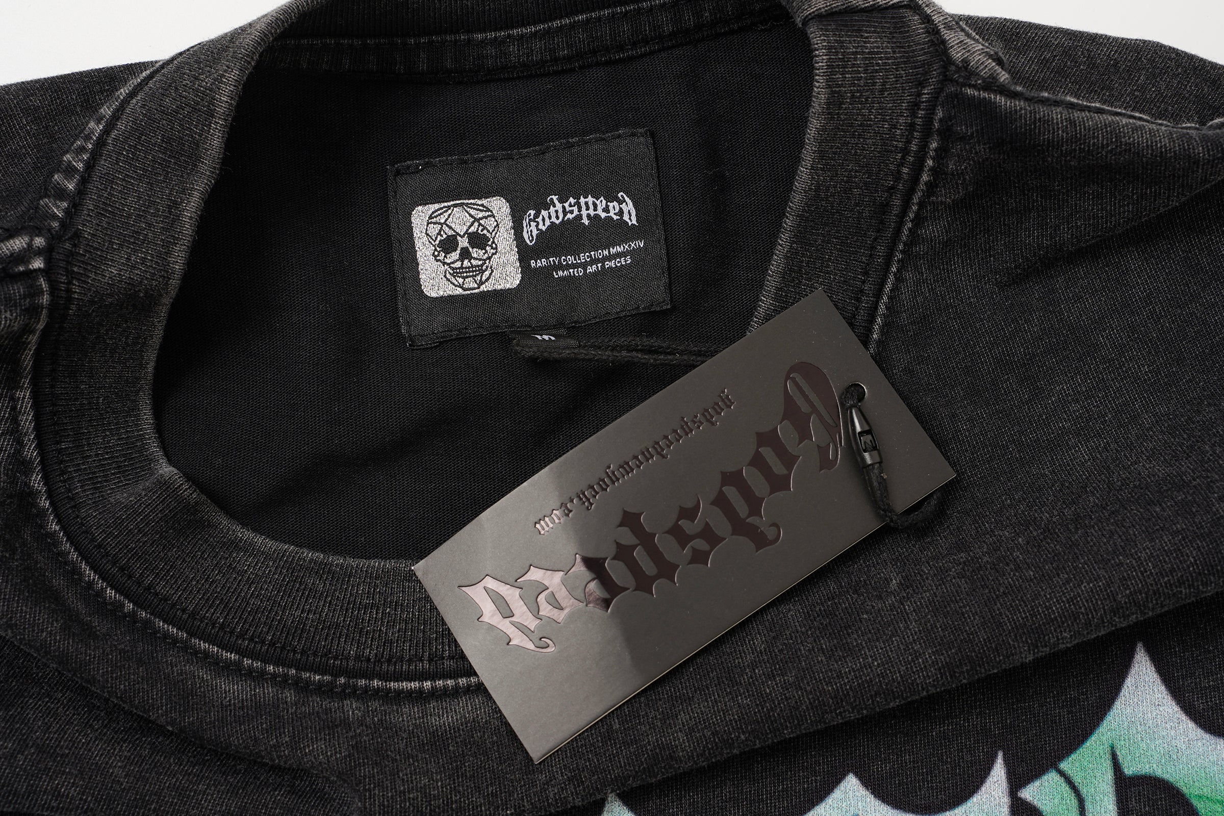 Godspeed Statue Graphic Black T‑Shirt