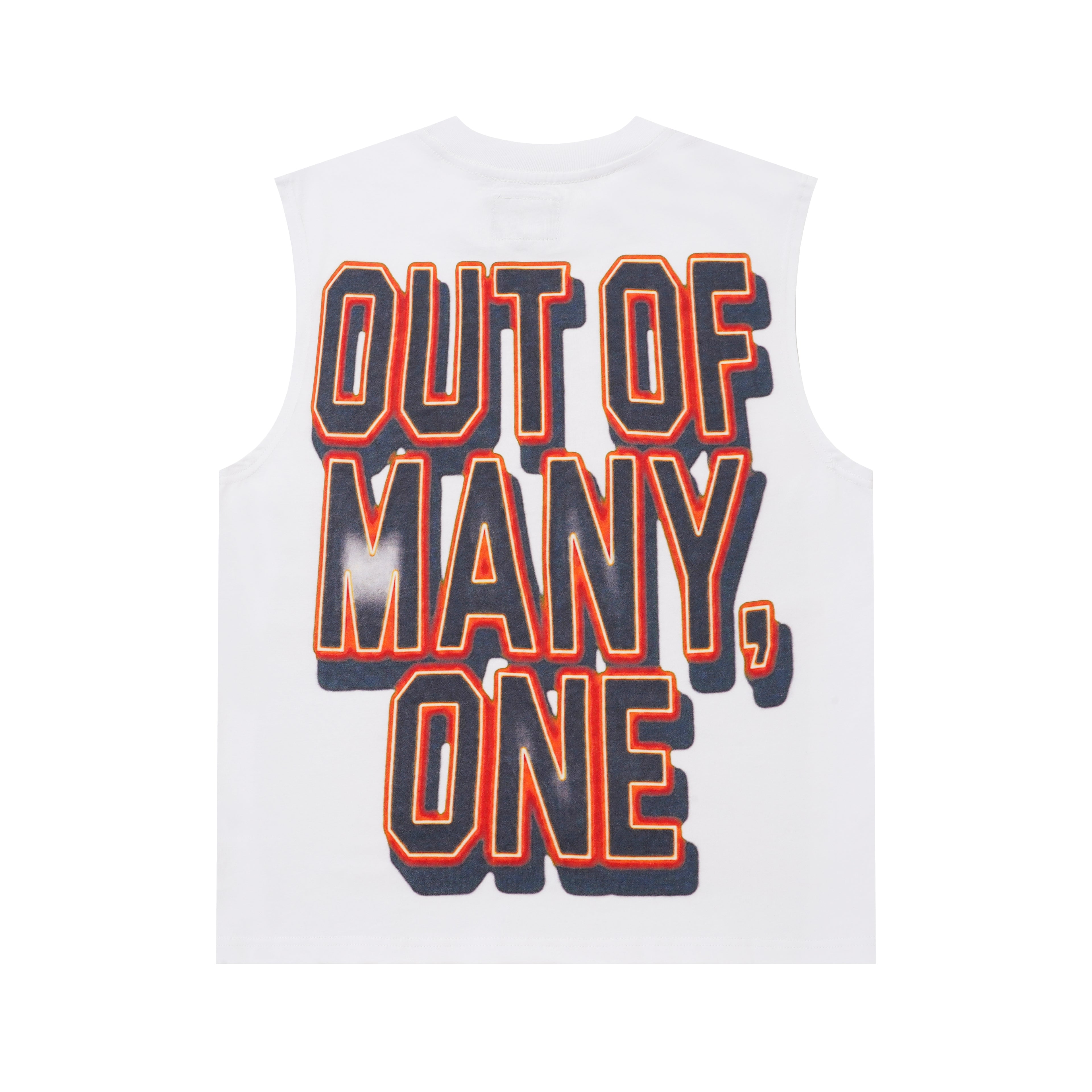 Godspeed Skull Graphic White Tank Top