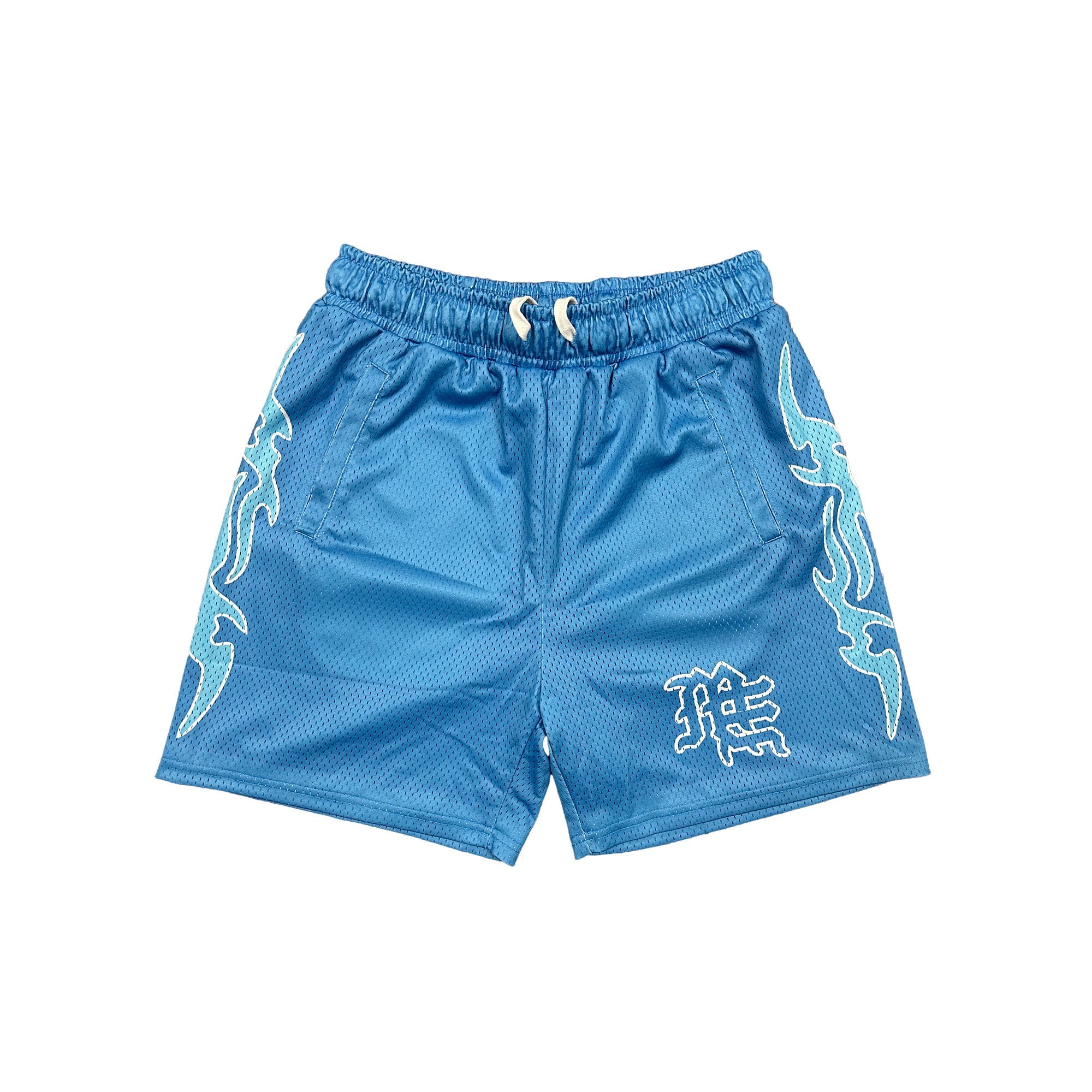 MIXED EMOTION Graphic Mesh Shorts