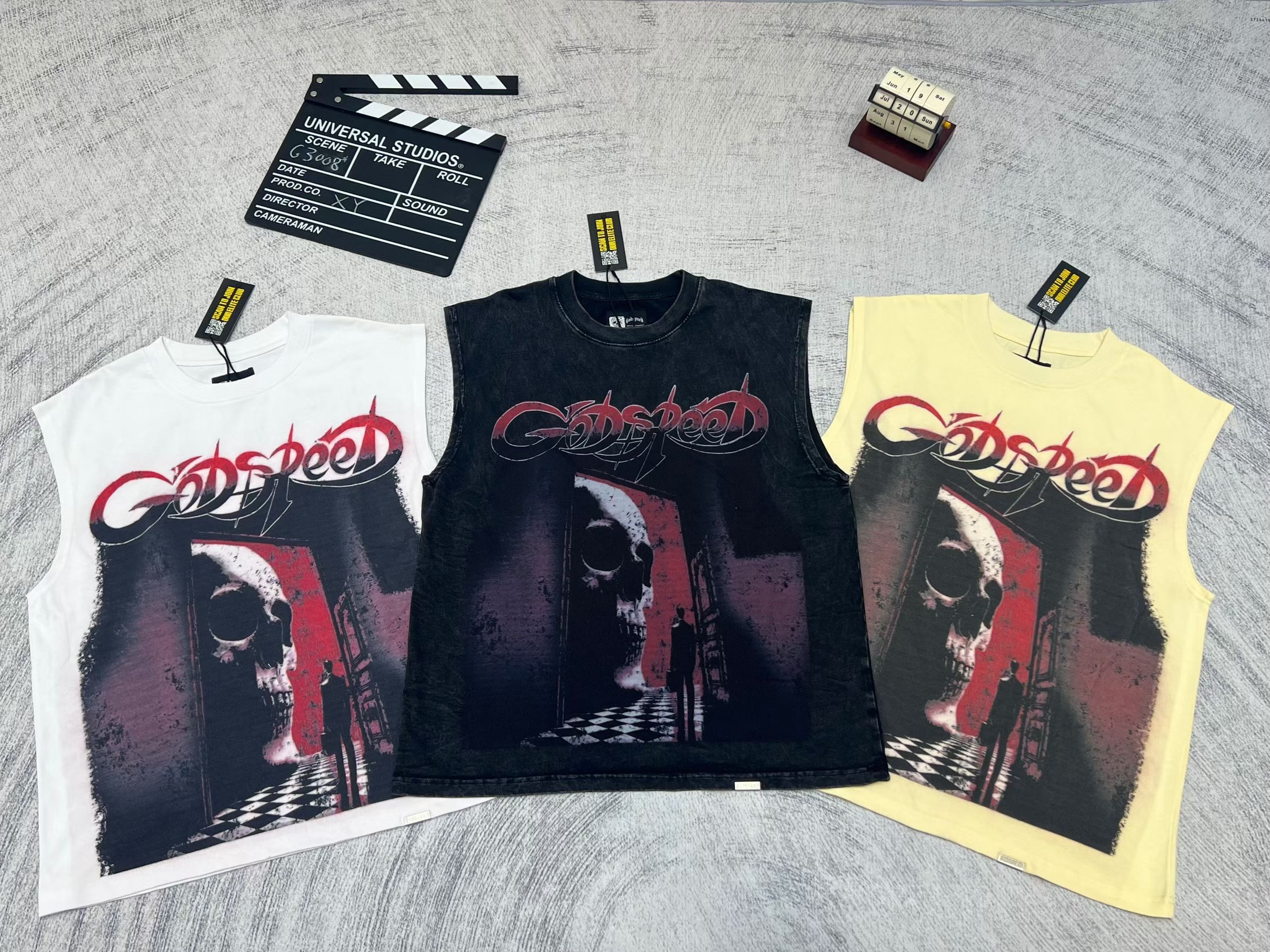 Godspeed 3‑Color Horror Graphic Tank Top