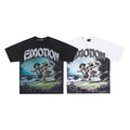 MIXED EMOTION Surf Character Graphic 2‑Color T‑Shirt