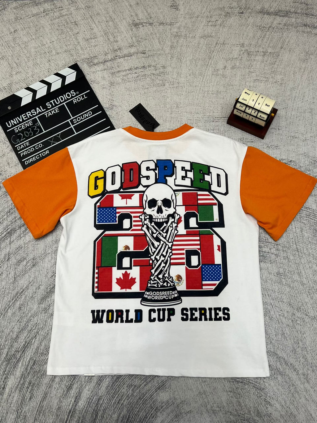 Godspeed World‑Cup Flag Print Raglan T‑Shirt