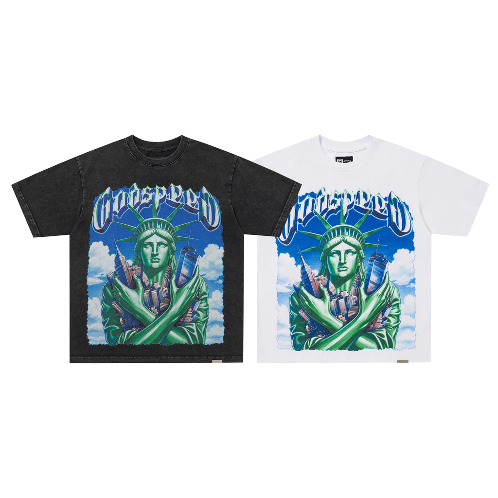 Godspeed Statue Of Liberty Graphic T‑Shirt