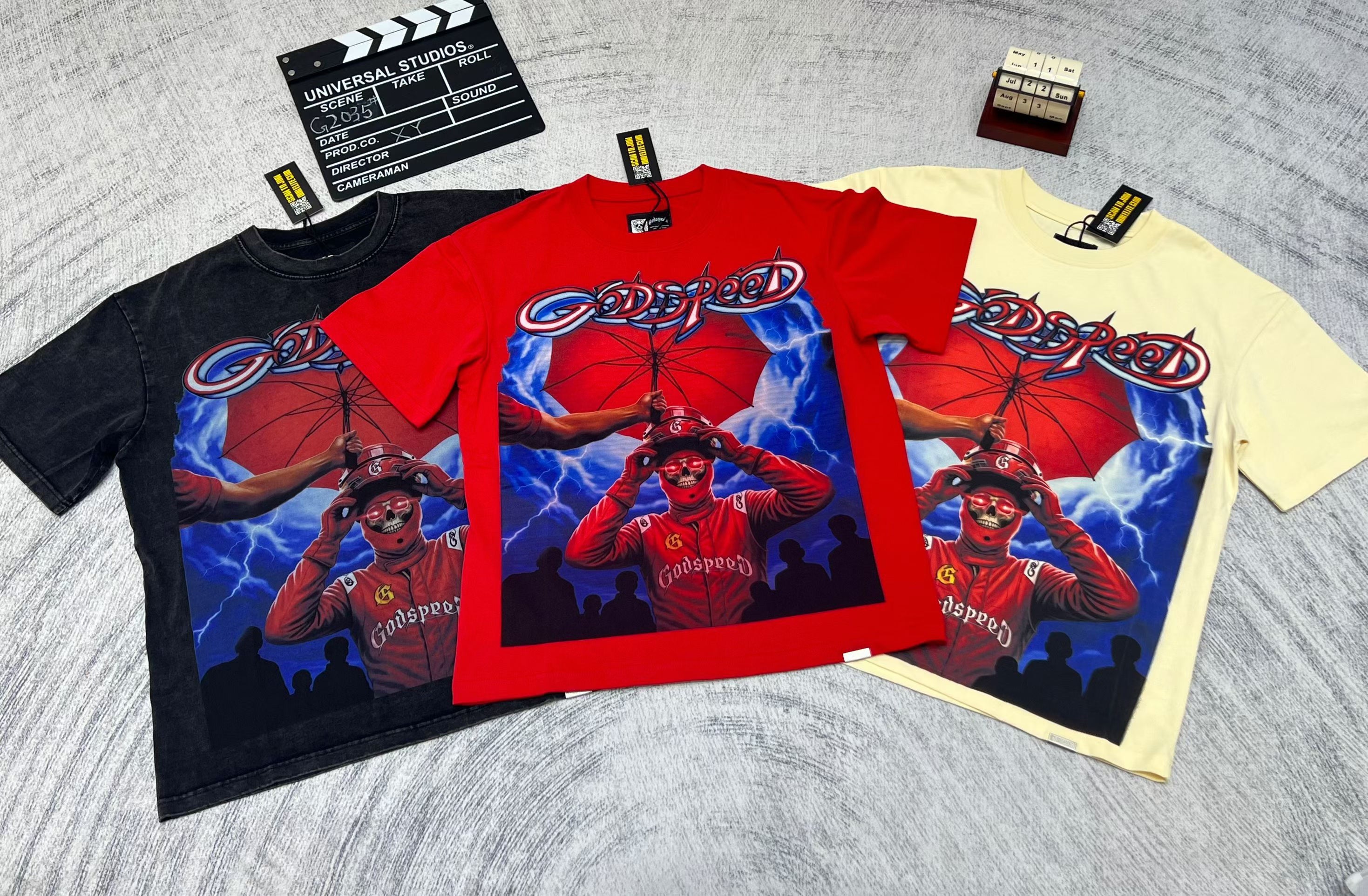 Godspeed Retro Figure Graphic Short‑Sleeve T‑Shirt