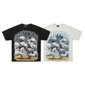 MIXED EMOTION Retro Character Graphic 2‑Color T‑Shirt