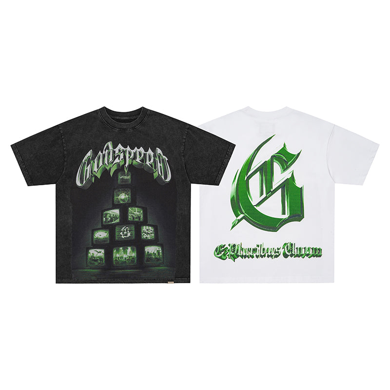 Godspeed Green Logo Graphic T‑Shirt