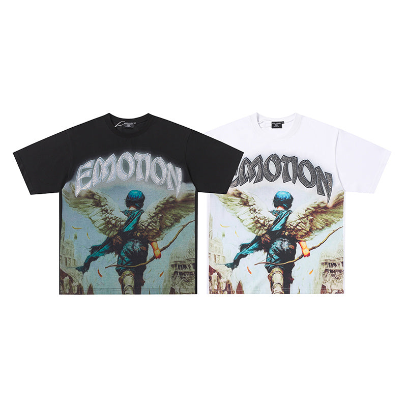 MIXED EMOTION Angel Archer Graphic 2‑Color T‑Shirt