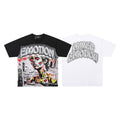MIXED EMOTION Retro Portrait Graphic 2‑Color T‑Shirt
