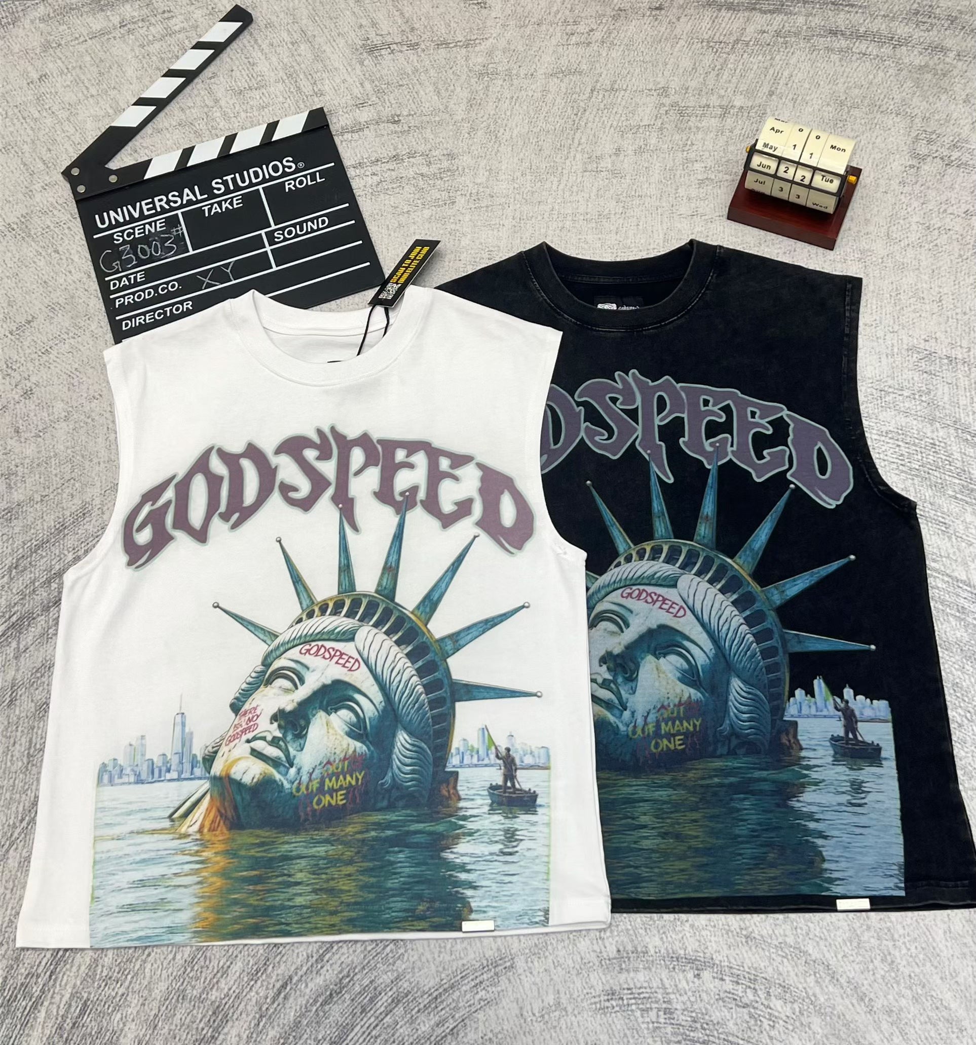 Godspeed Statue of Liberty Print 2‑Pack Tank Tops