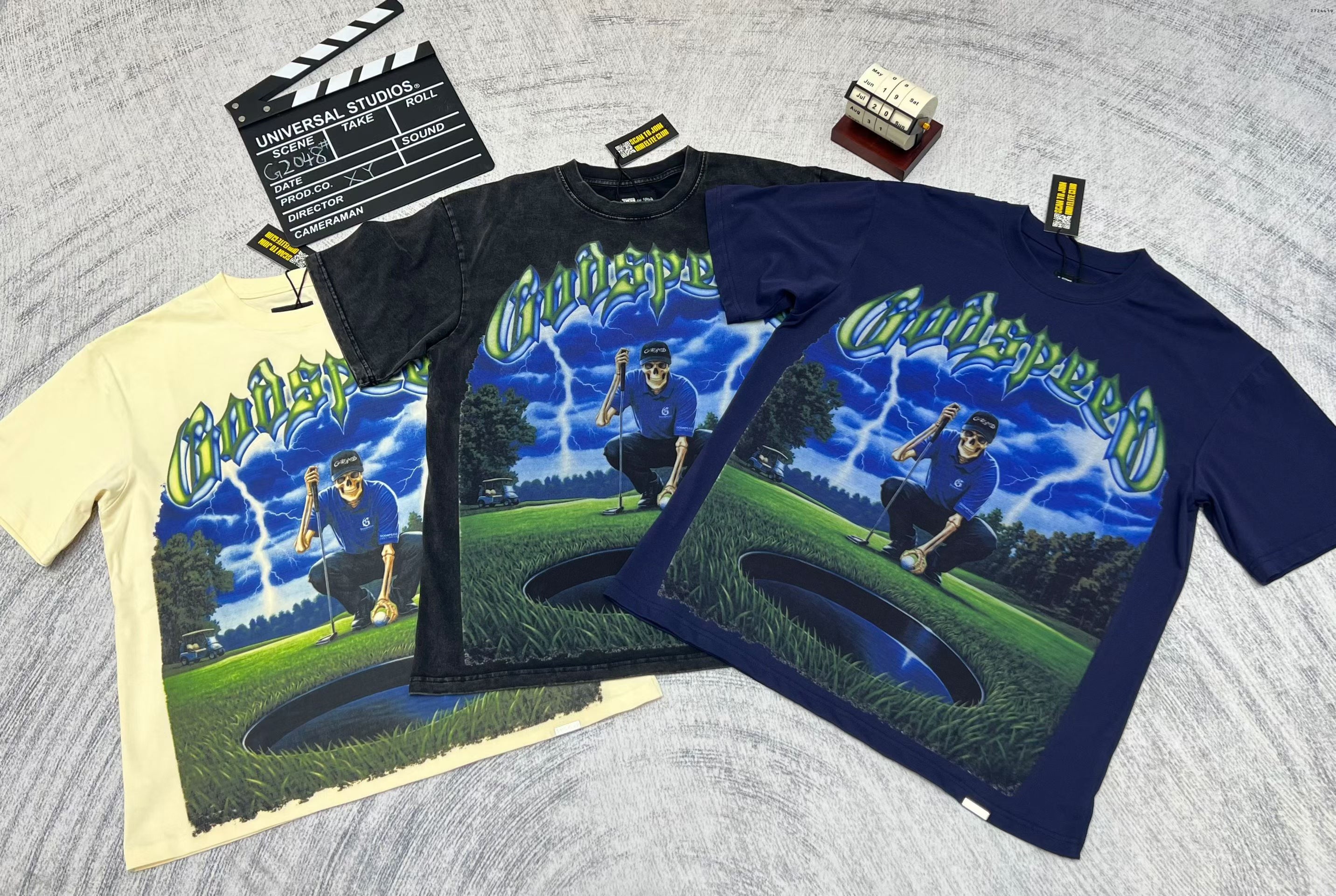 Godspeed Out Of Many One Landscape T‑Shirt