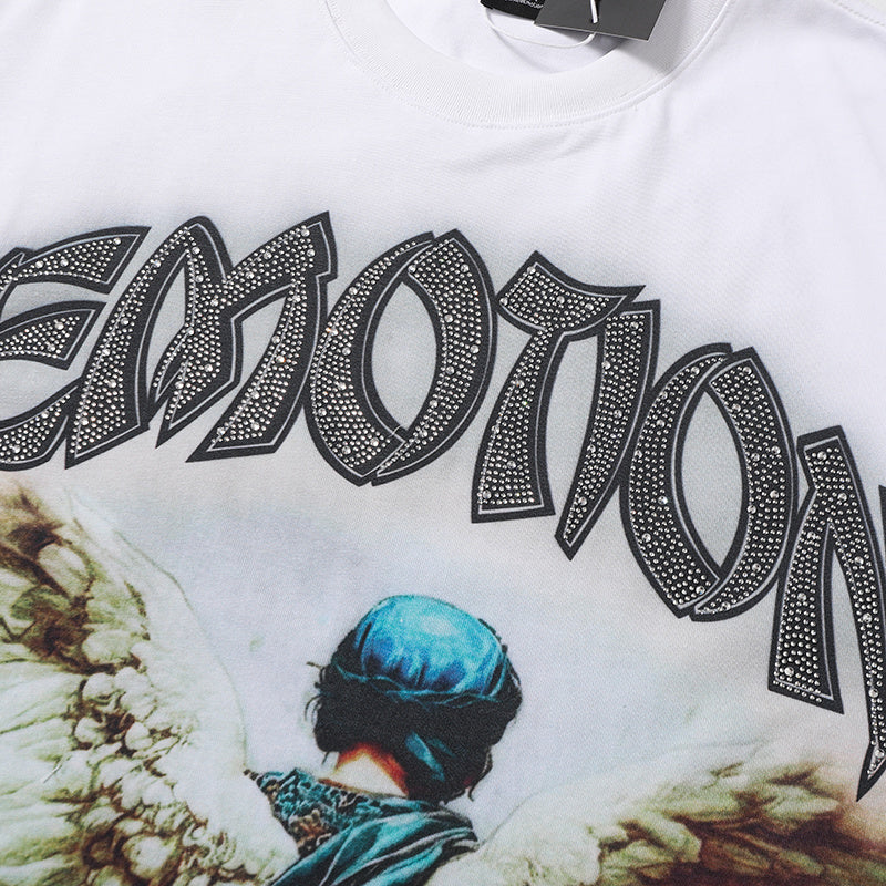 MIXED EMOTION Angel Archer Graphic 2‑Color T‑Shirt