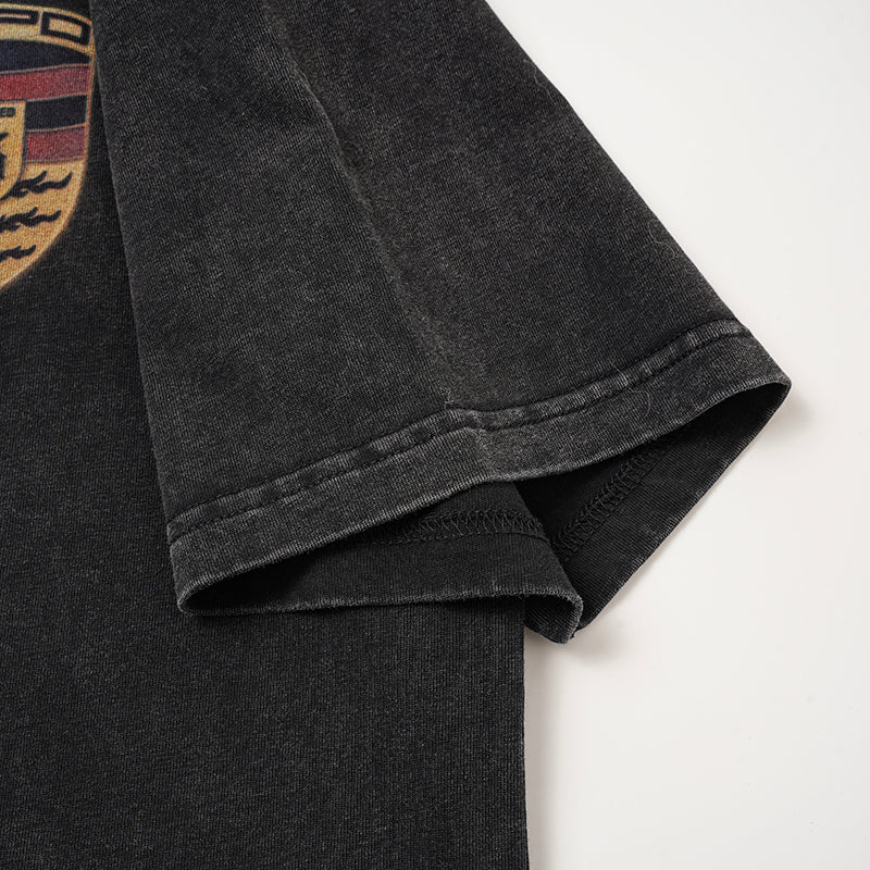Godspeed Vintage Washed Badge Graphic T‑Shirt