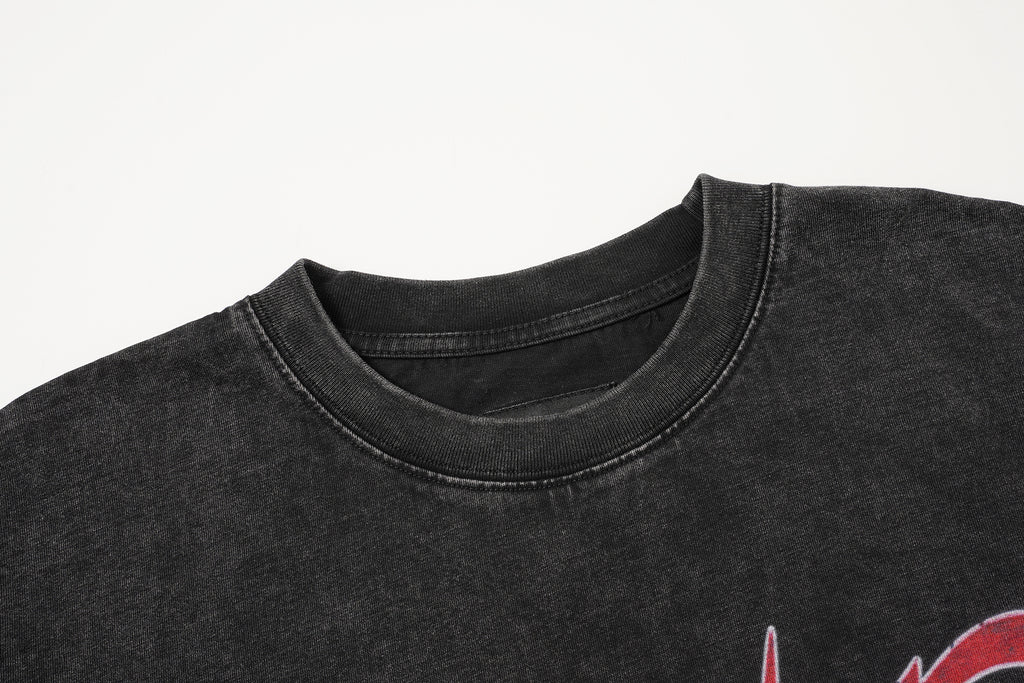 Godspeed Figure Letter Print T‑Shirt
