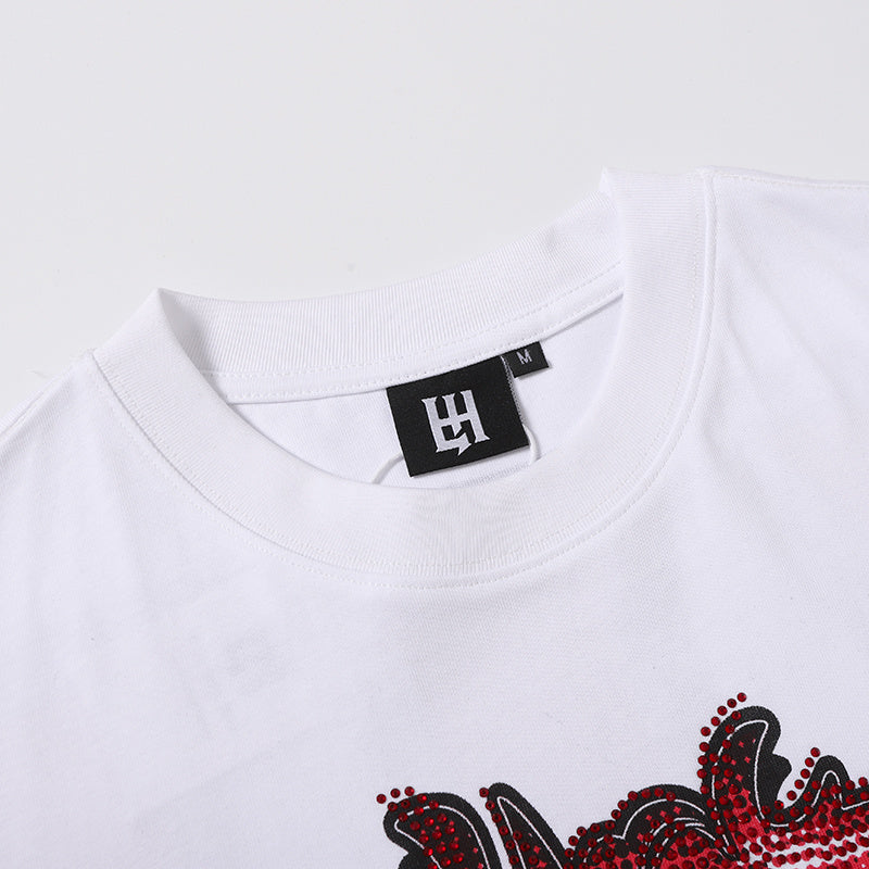 Life Hustlers Portrait Graphic White Tee