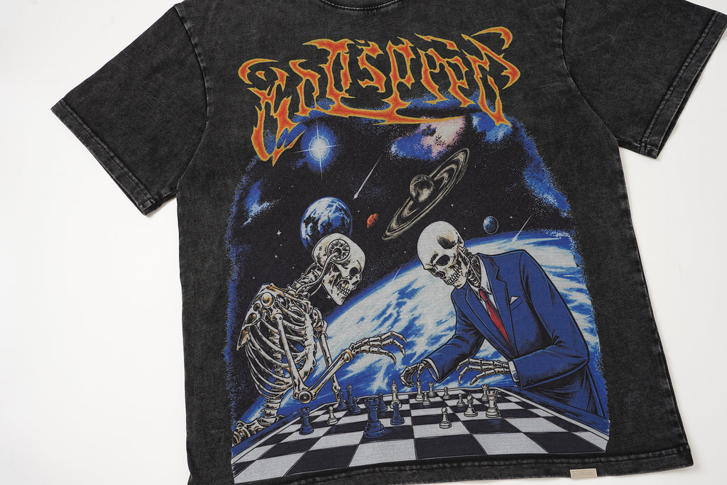 Godspeed Space Skull Graphic T‑Shirt