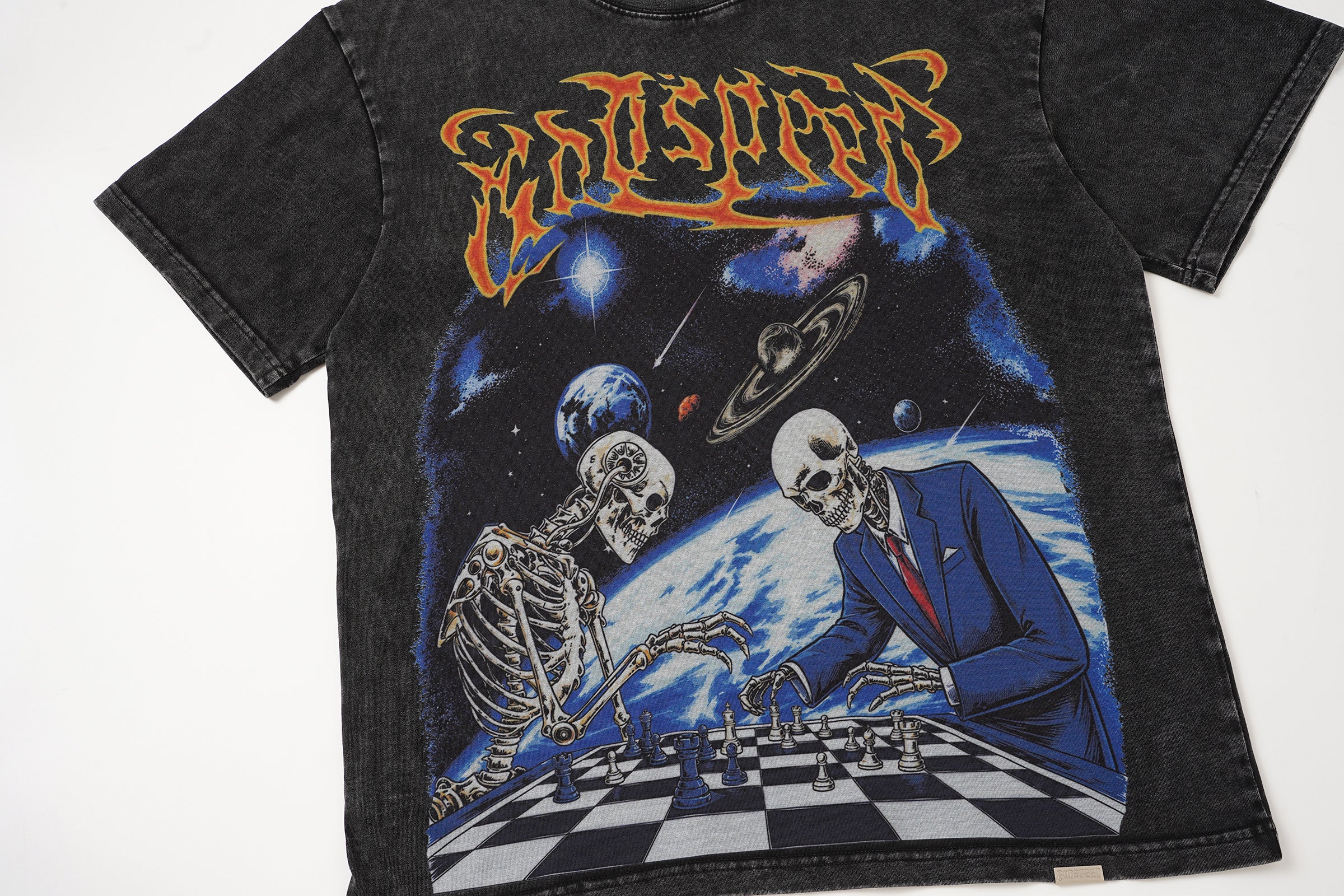Godspeed Space Skull Graphic T‑Shirt