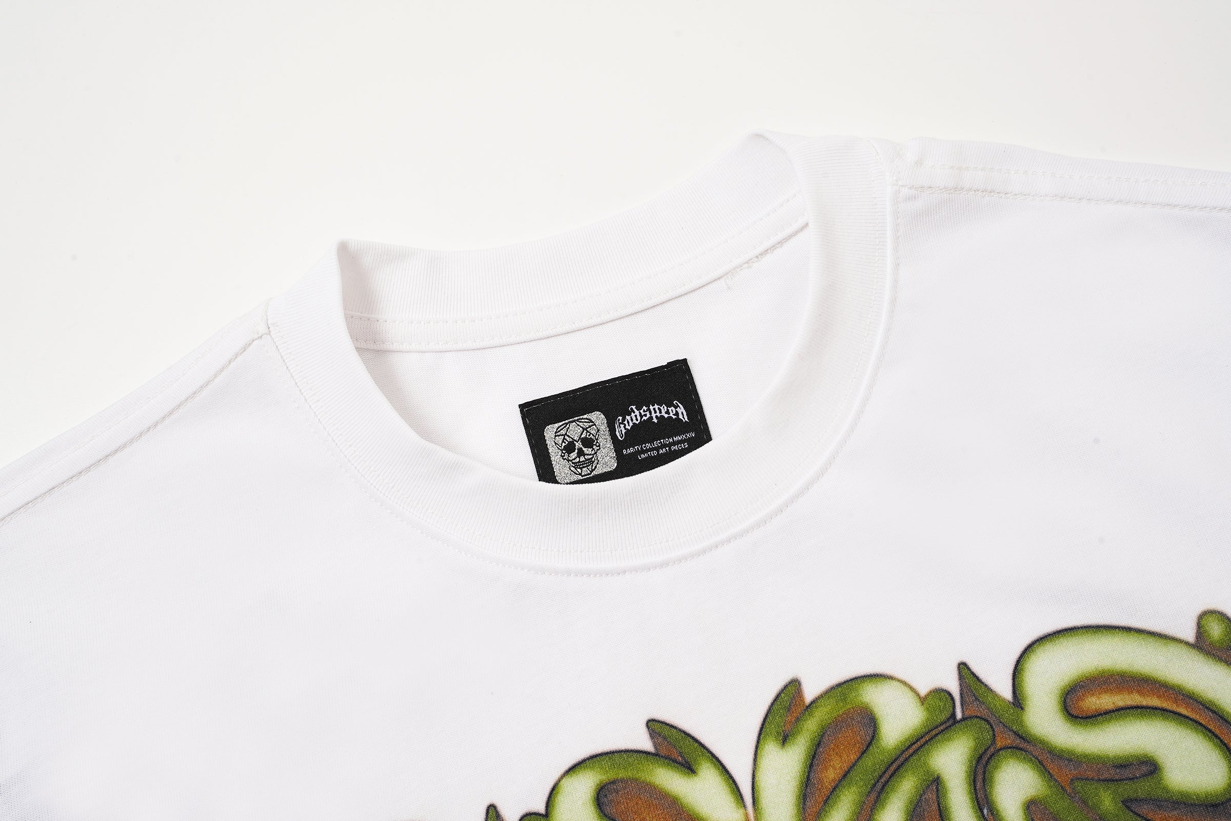 Godspeed Golf Skull White Graphic T‑Shirt