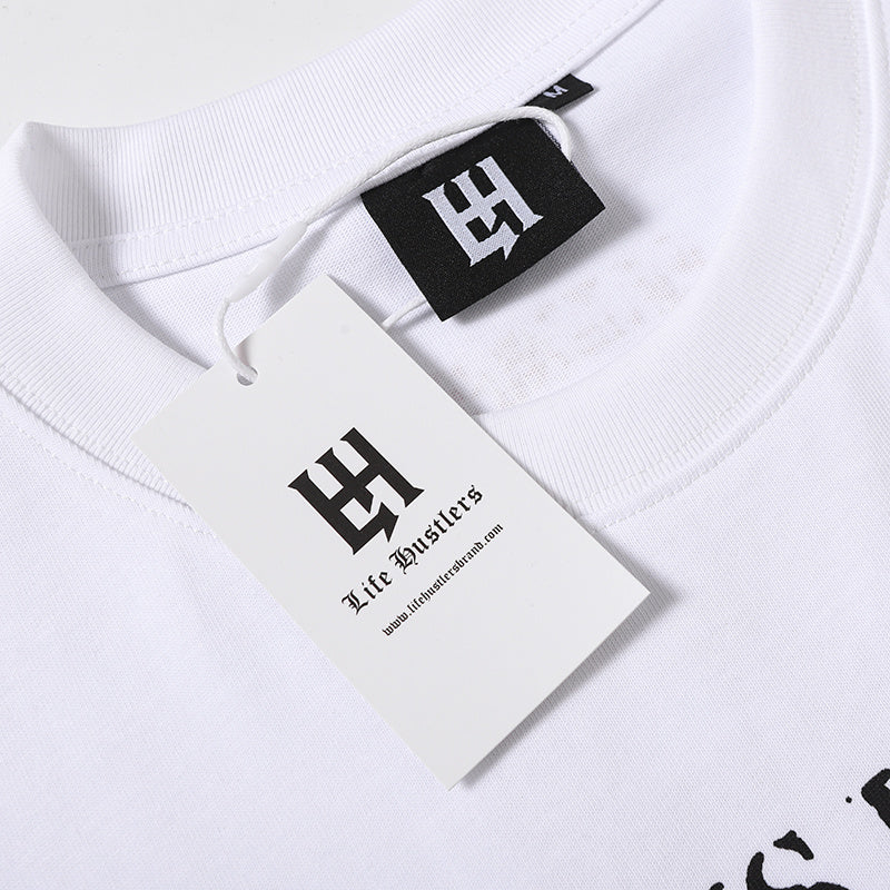 Life Hustlers Jesus Collage Graphic White Tee