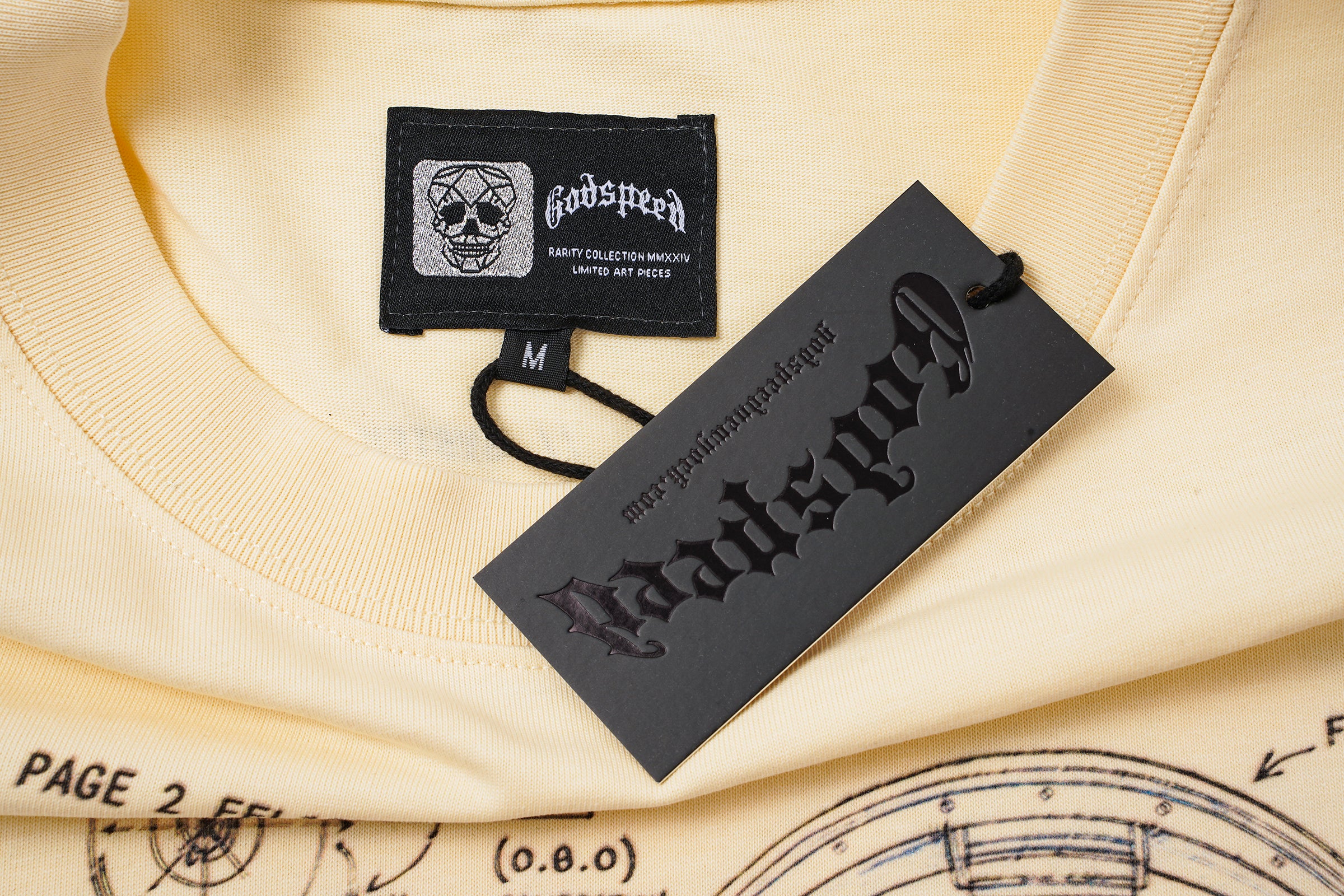 Godspeed Cream Vintage‑Sketch Graphic T‑Shirt