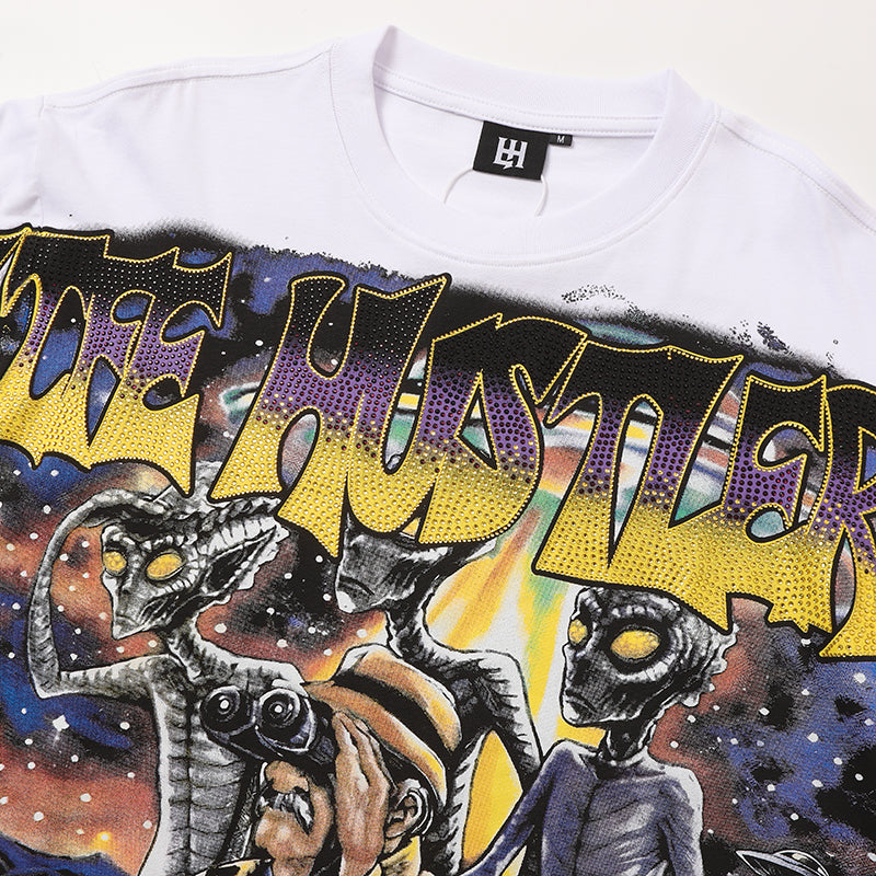 Life Hustlers Vintage Art Graphic White T‑Shirt