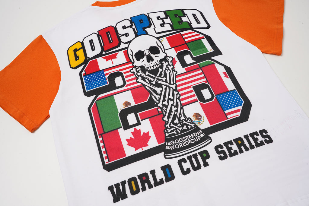 Godspeed World‑Cup Flag Print Raglan T‑Shirt