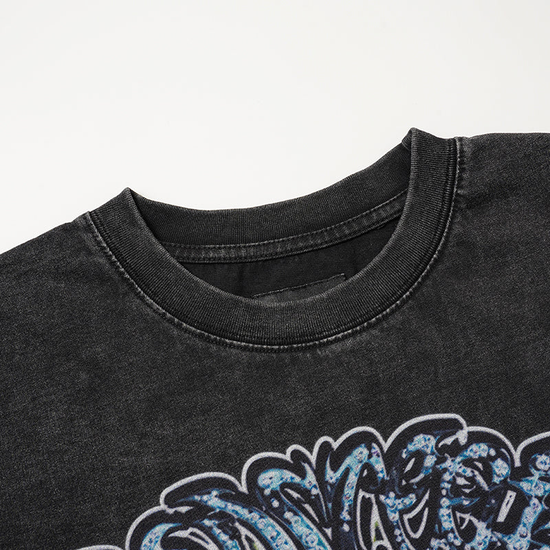 Godspeed Horse Graphic Vintage T‑Shirt